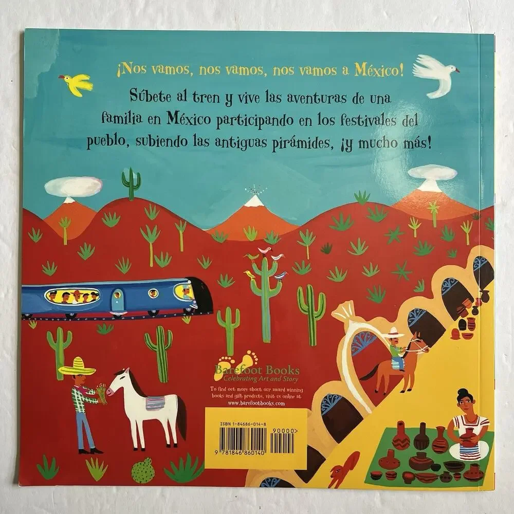 Set of 2 Childrens Books in Spanish Nos Vamos a Mexico and Descubre Barcelona